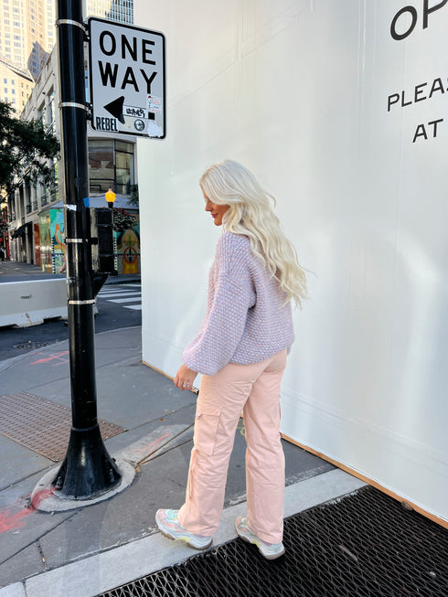 The Izzie Cargo Pant // Pink